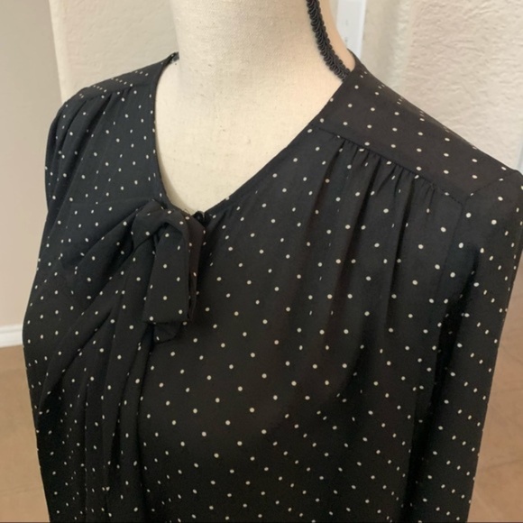 Zara Basic black polka dot top - Picture 6 of 15